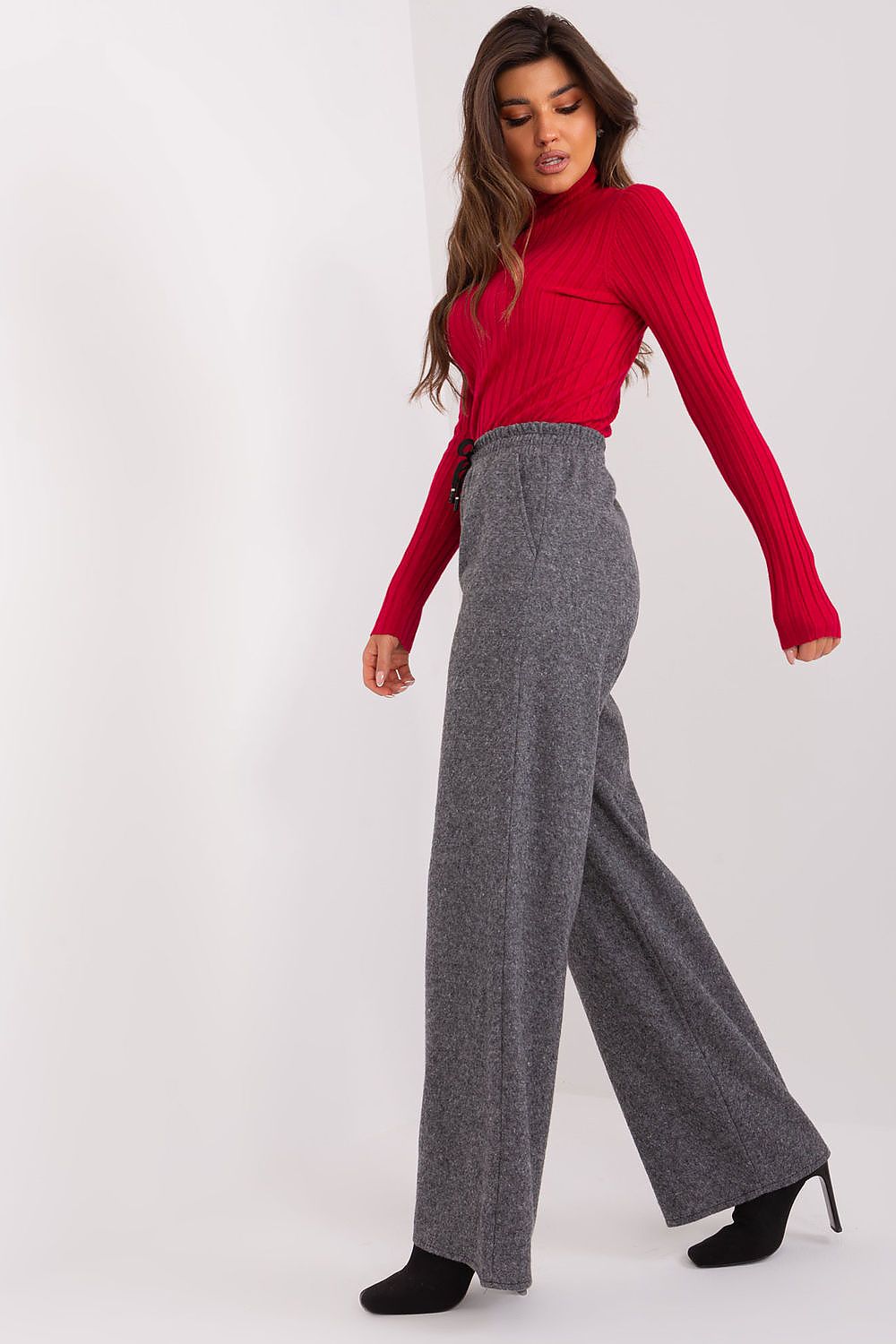 Elegante Hochtaillierte Stoffhose