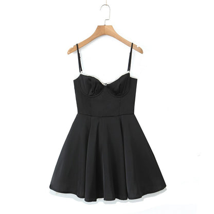 Lace Mesh Stitching Skirt