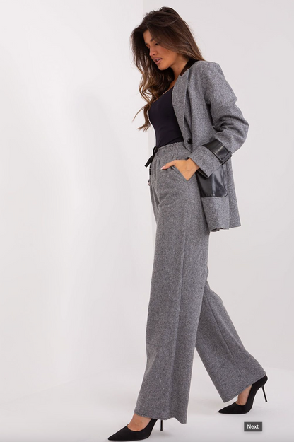 Elegante Hochtaillierte Stoffhose