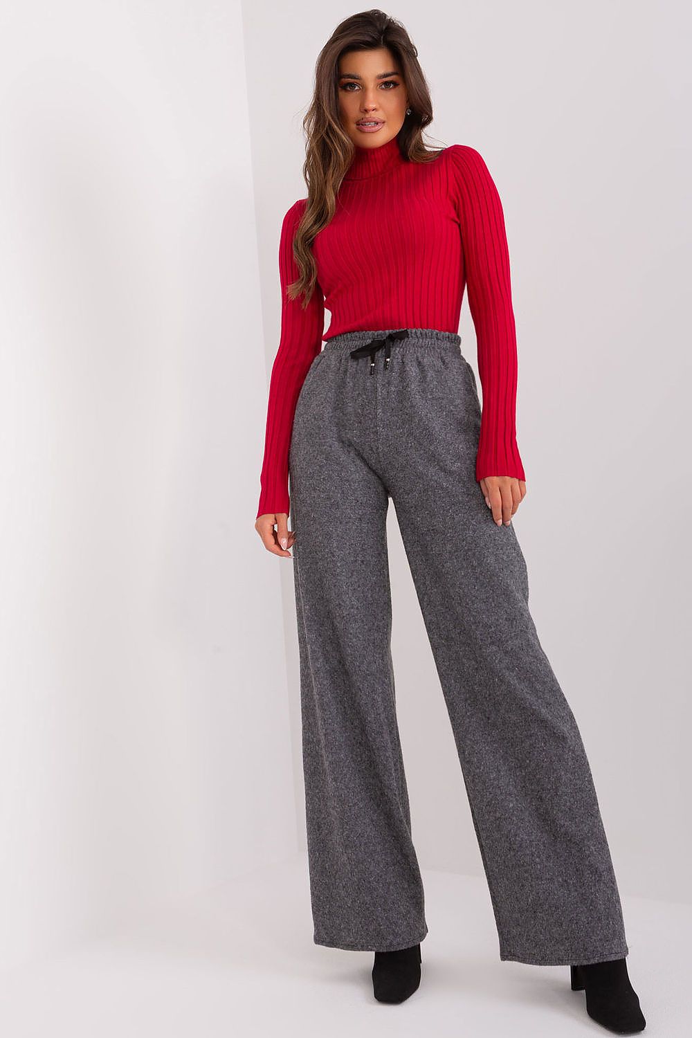 Elegante Hochtaillierte Stoffhose
