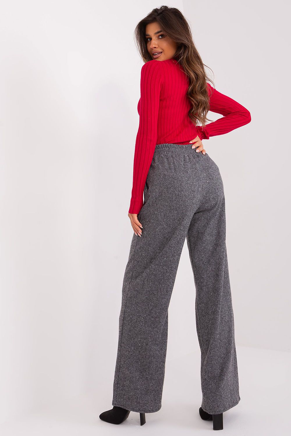 Elegante Hochtaillierte Stoffhose